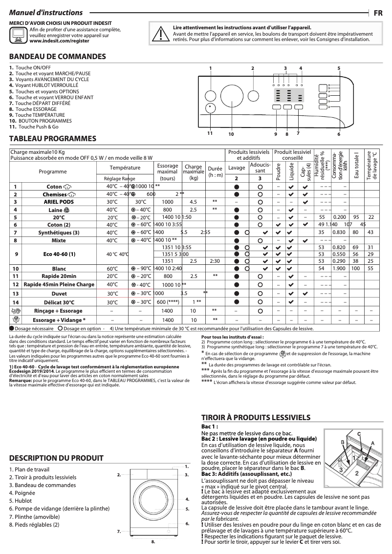 Imagen de la primera página del manual del dispositivo BWA 101496X WV FR
