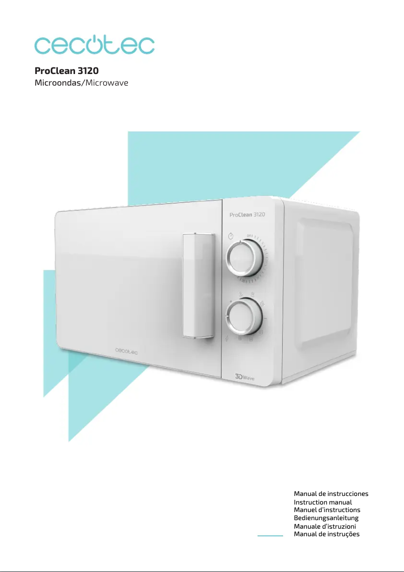 Image de la première page du manuel de l'appareil ProClean 3120