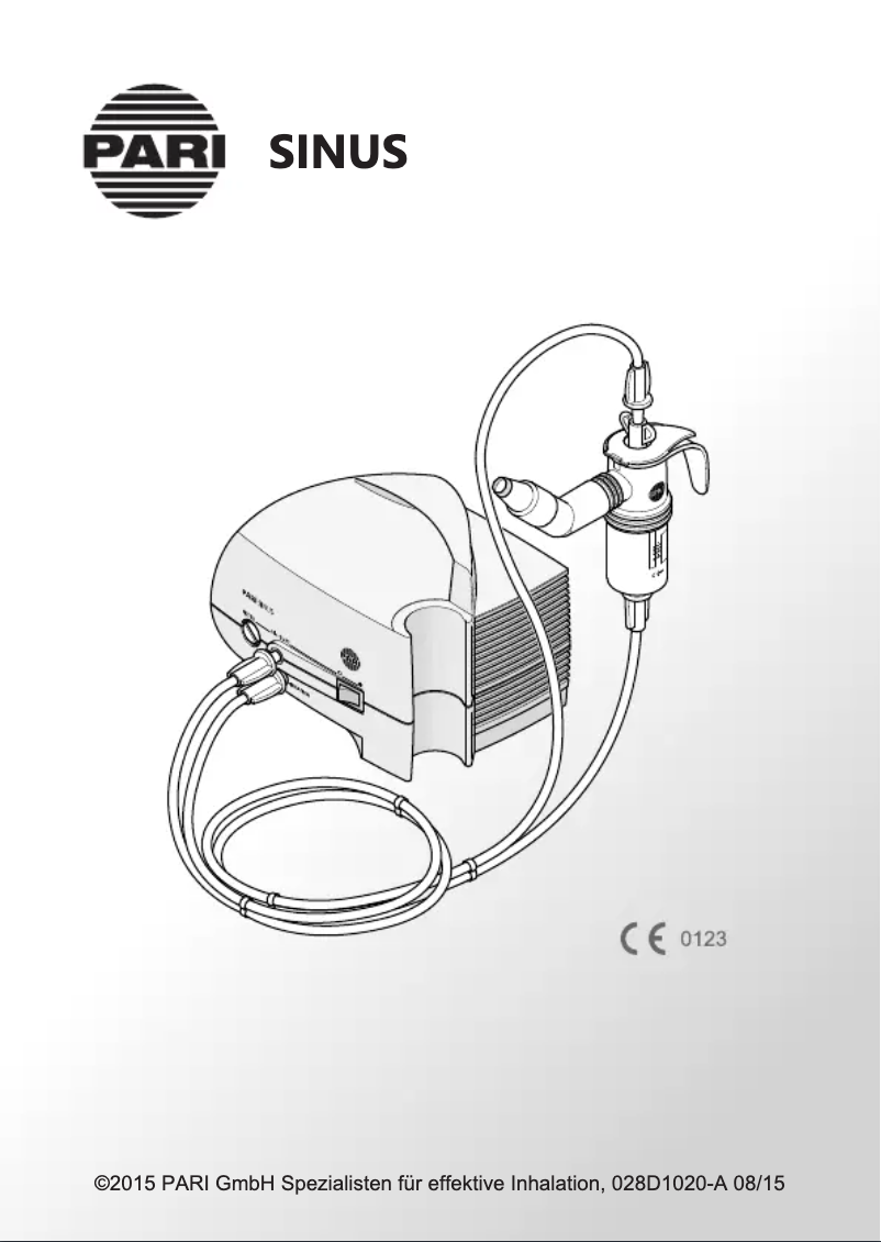 Página 1 del manual Manual de usuario PARI Sinus