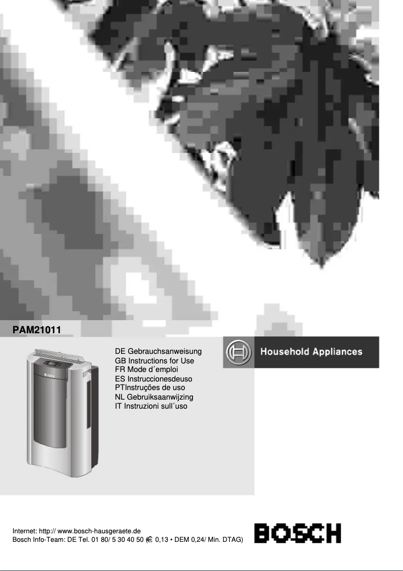 Page 1 of the manual User Manual Bosch PAM 21011