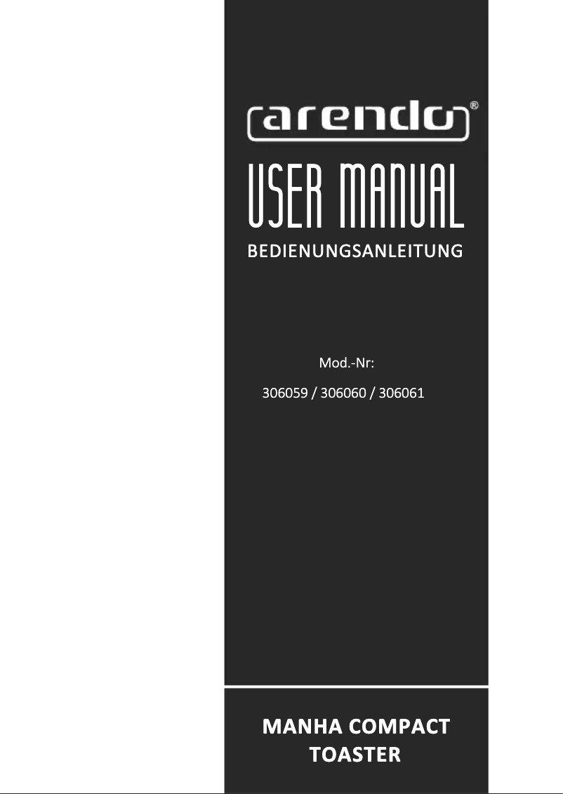 Image de la première page du manuel de l'appareil Manha Compact 306061