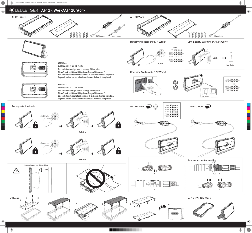 Image de la première page du manuel de l'appareil AF12C