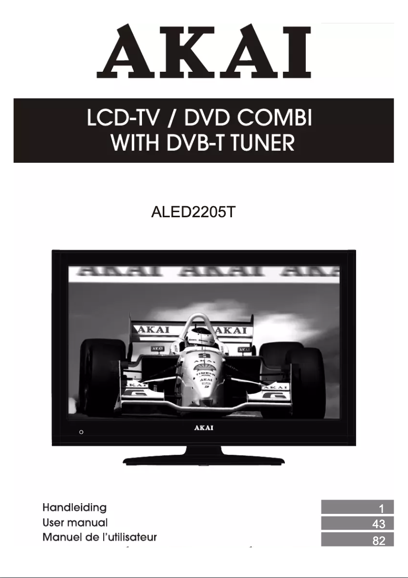 Page 1 de la notice Manuel utilisateur AKAI ALED2205TWE