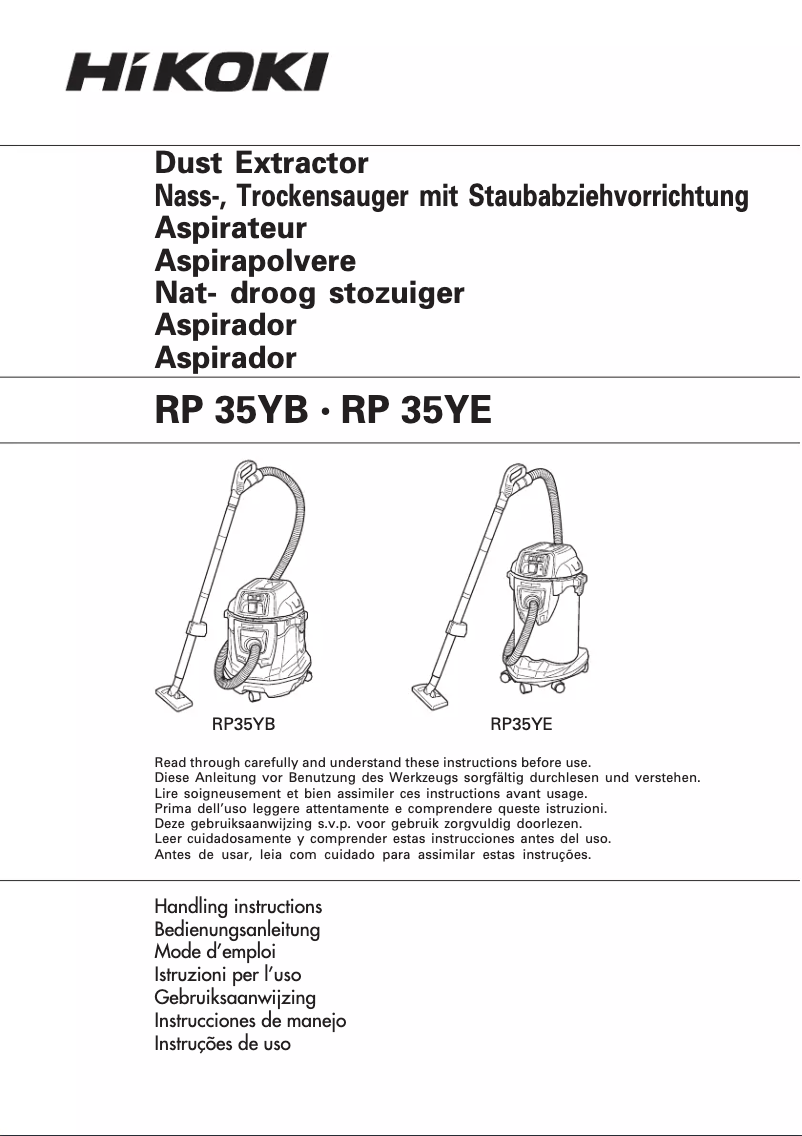 Página 1 del manual Manual de usuario HiKOKI RP35YB
