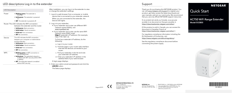 Image de la première page du manuel de l'appareil AC750