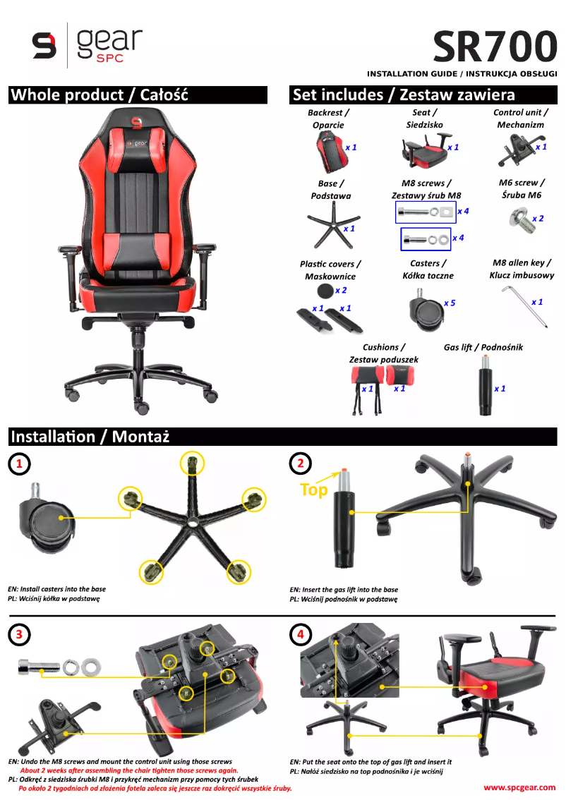Page 1 de la notice Manuel utilisateur SilentiumPC SR700
