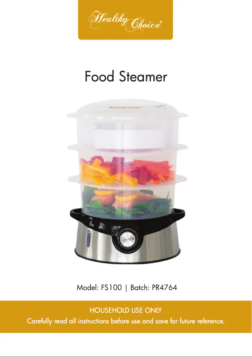 Image de la première page du manuel de l'appareil FS100