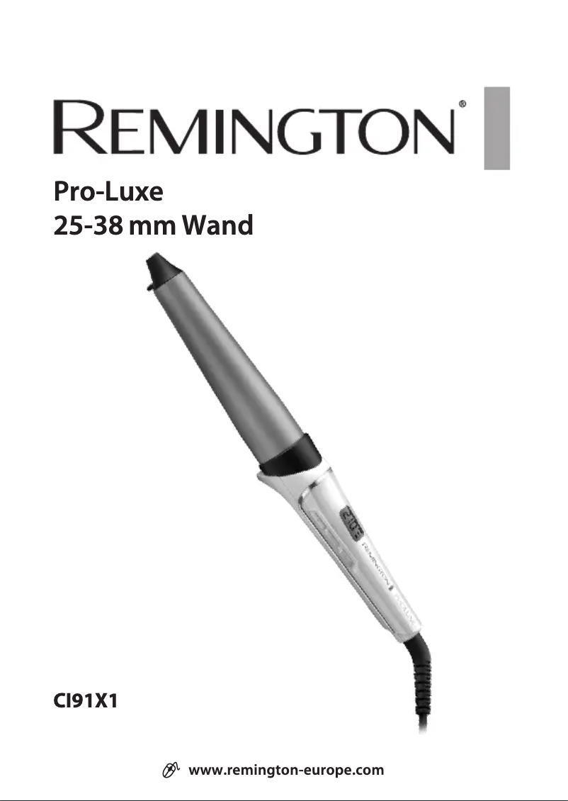 Page n°1 - Manuel utilisateur Remington PRO-Luxe CI91X1