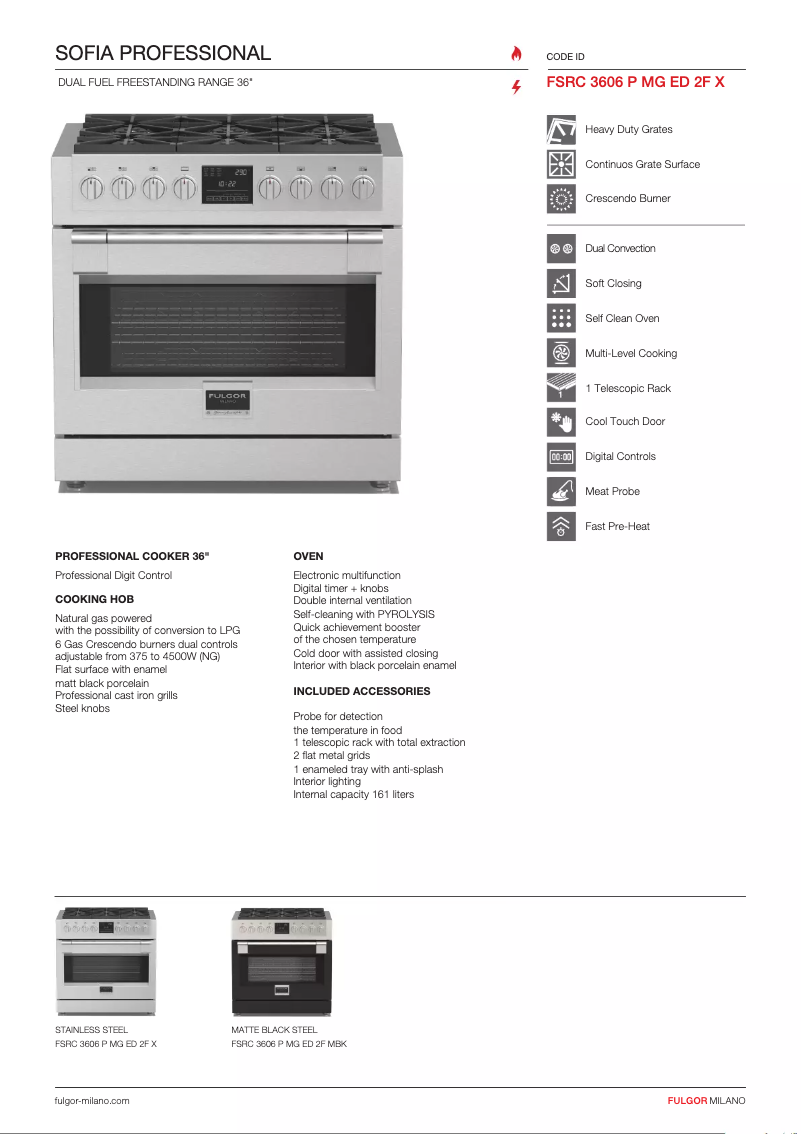 Image de la première page du manuel de l'appareil FSRC 3606 P MG ED 2F