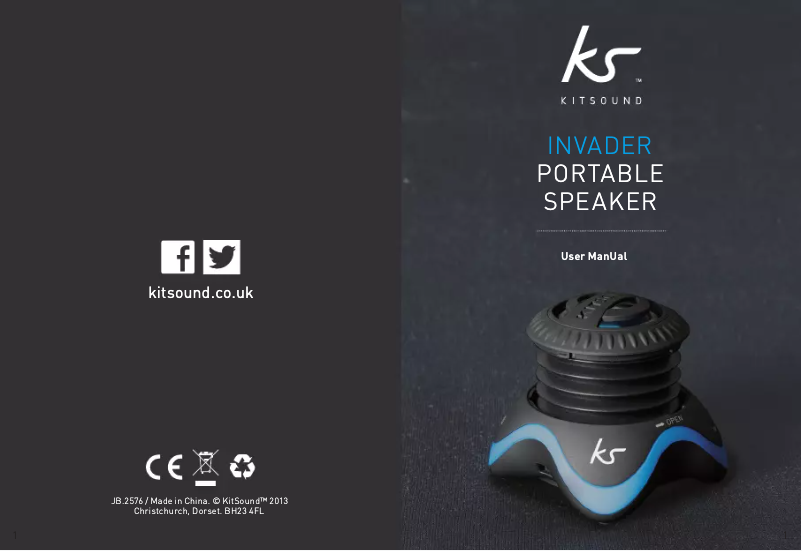 Page 1 de la notice Manuel utilisateur KitSound Invader