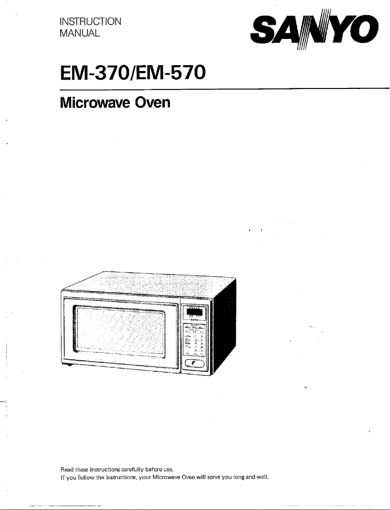 Page n°1 - Manuel utilisateur Sanyo EM-370