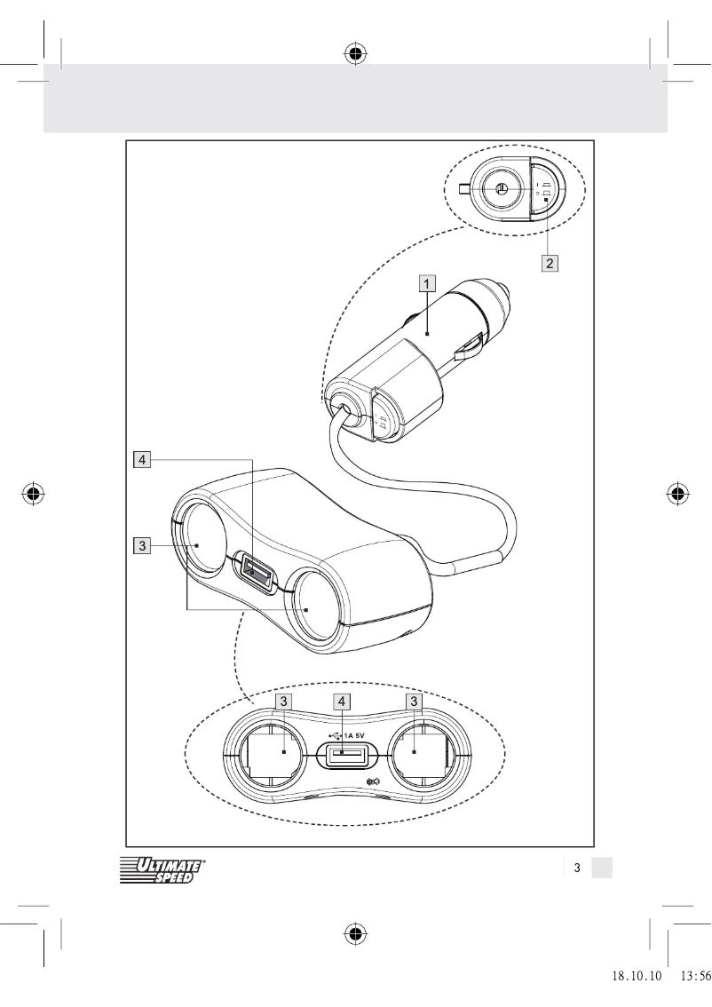 Page 1 de la notice Manuel utilisateur Ultimate Speed IAN 071676