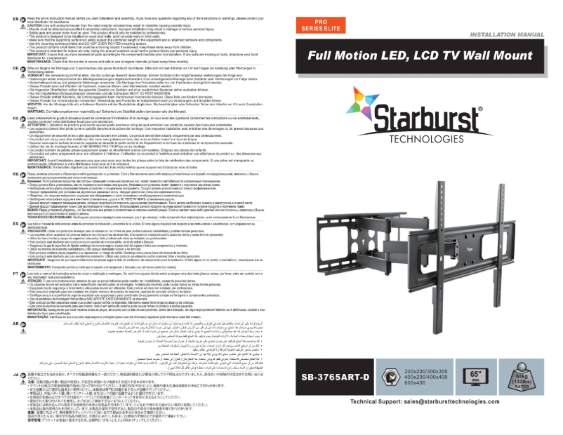 Page n°1 - Manuel utilisateur Starburst SB-3765ART-D