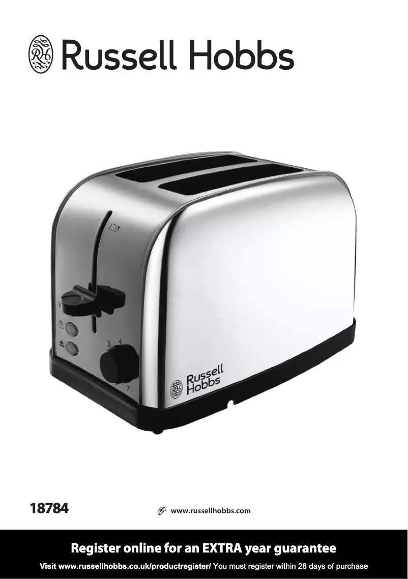 Page 1 de la notice Manuel utilisateur Russell Hobbs 18784