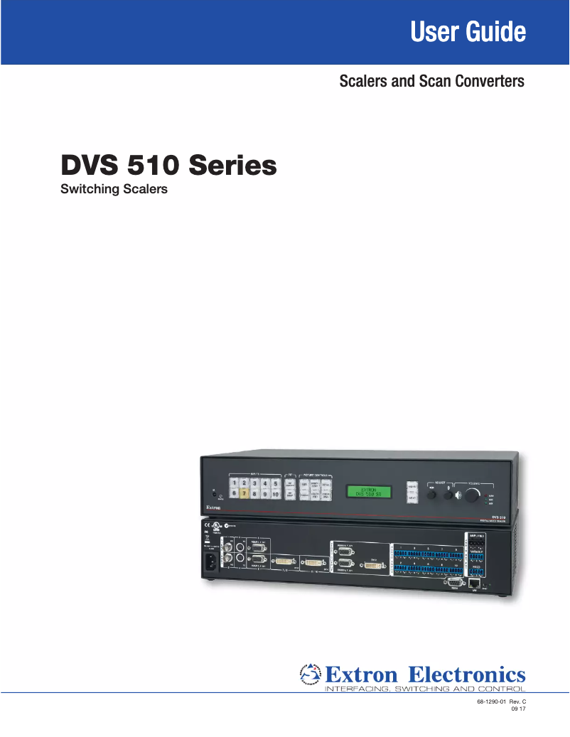 Page n°1 - Manuel utilisateur Extron DVS 510