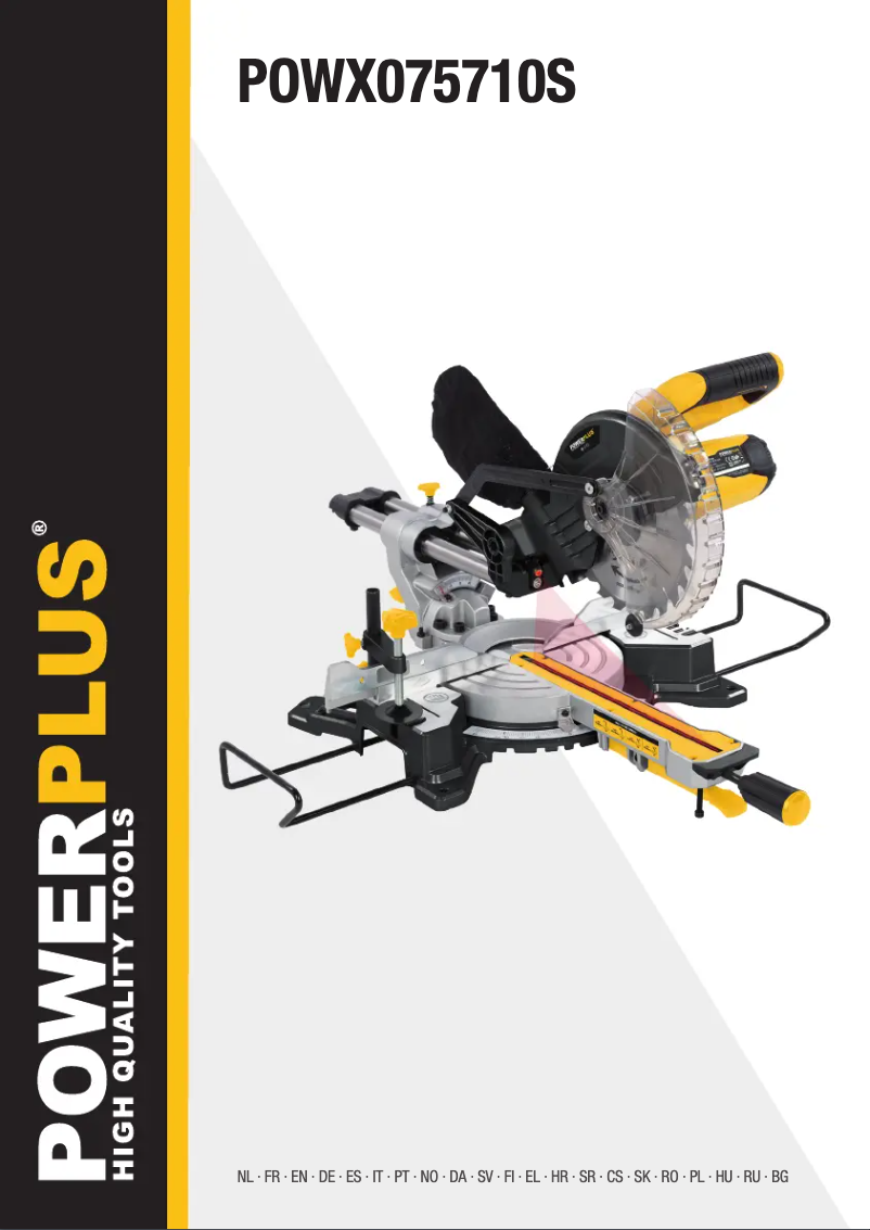 Page 1 de la notice Manuel utilisateur PowerPlus POWX075710S