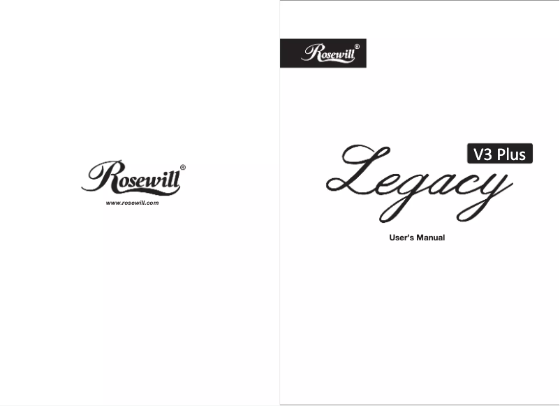 Page 1 de la notice Manuel utilisateur Rosewill Legacy V3 Plus