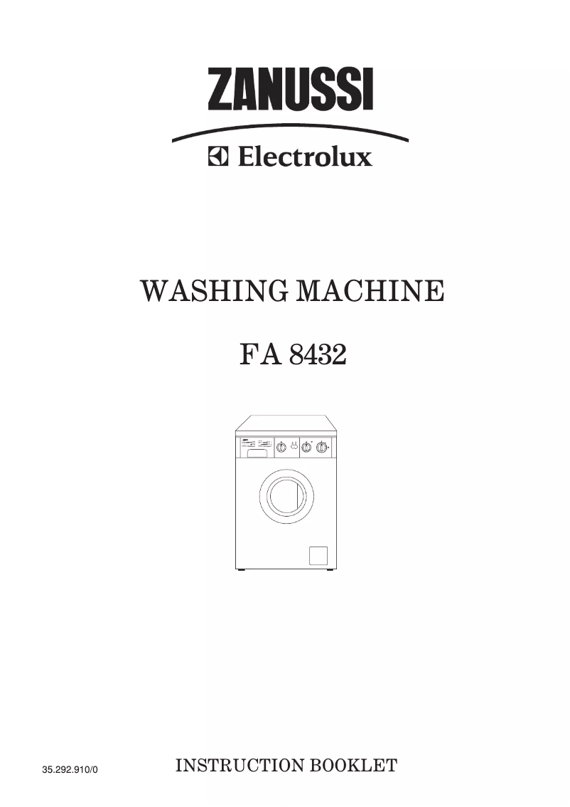 Page n°1 - Manuel utilisateur Zanussi-Electrolux FA 8432