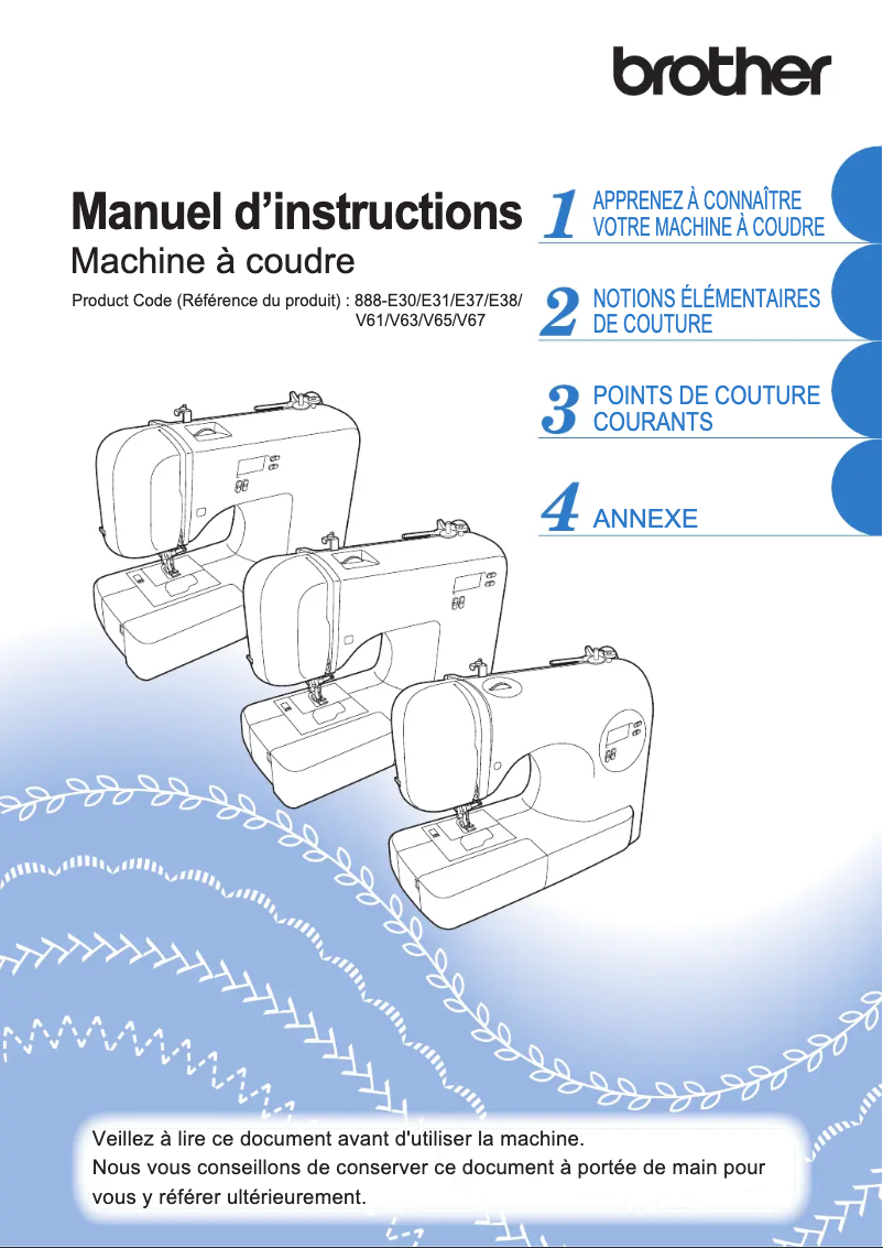 Page n°1 - Manuel utilisateur Brother FS-40