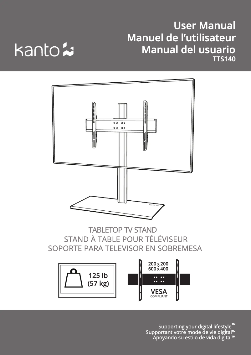Página 1 del manual Manual de usuario Kanto TTS140