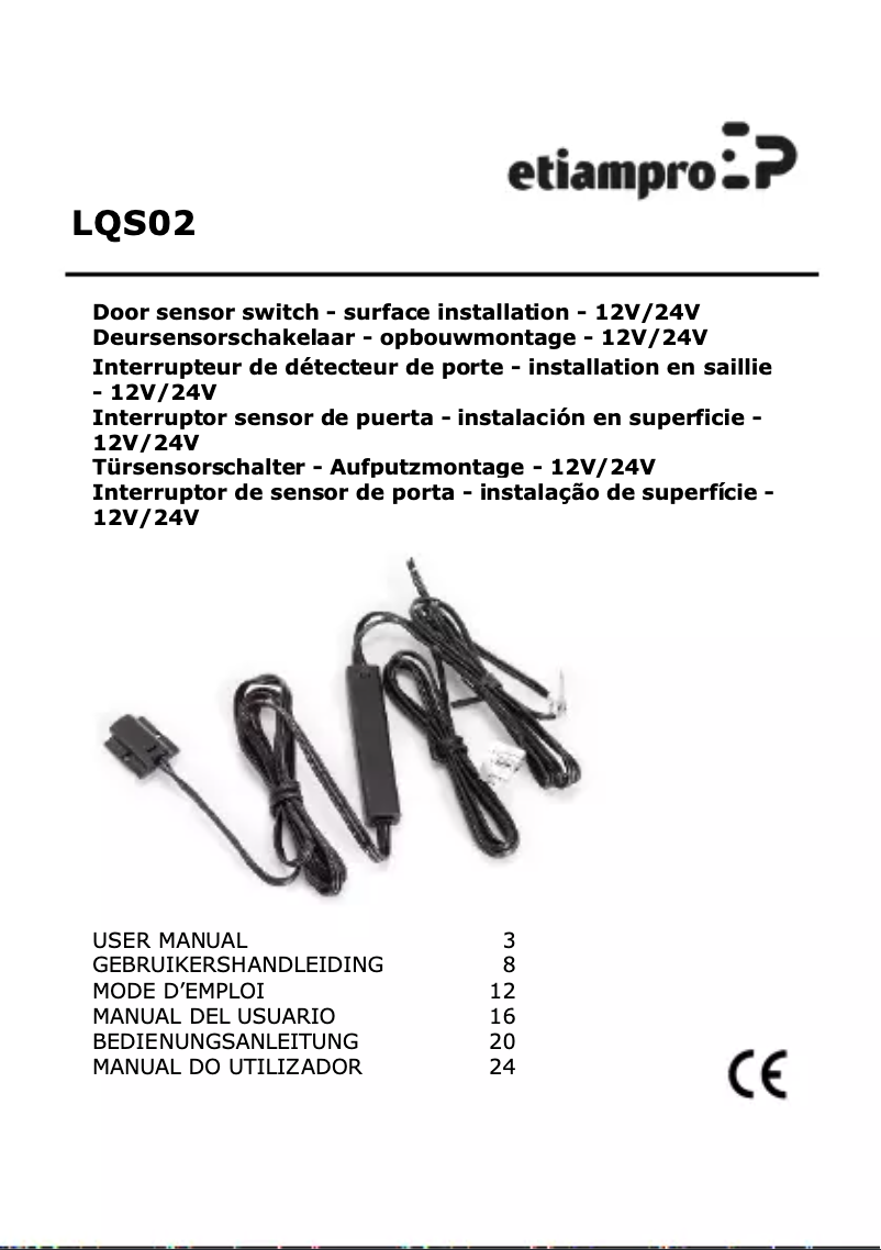 Page n°1 - Manuel utilisateur EtiamPro LQS02