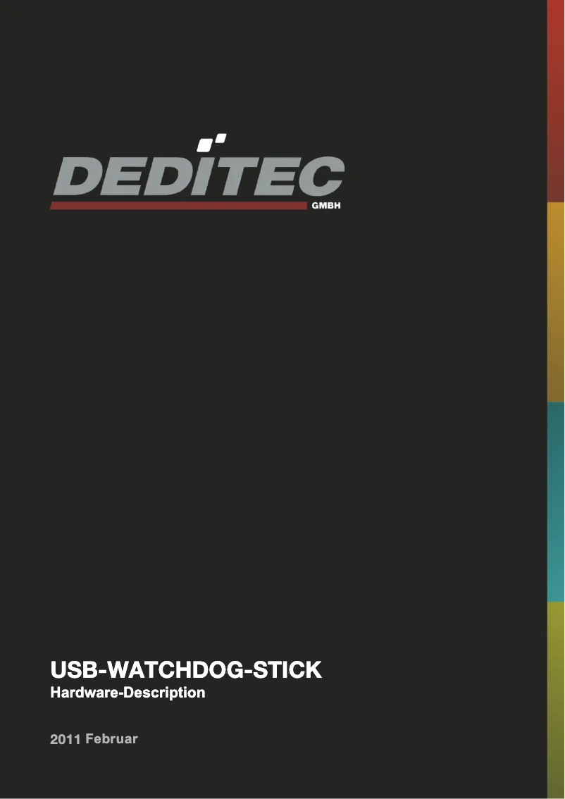 Image de la première page du manuel de l'appareil USB-WATCHDOG-STICK