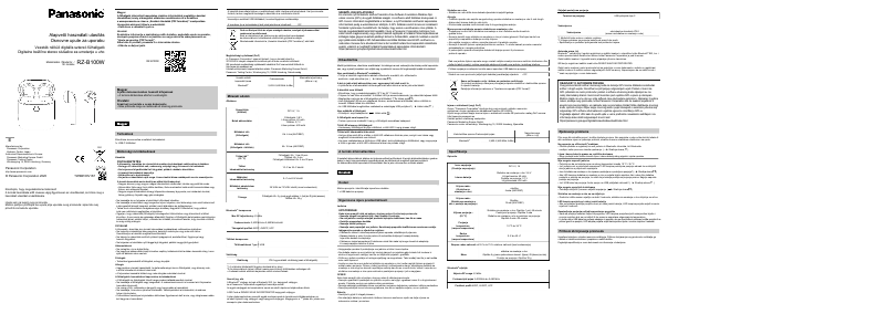 Image de la première page du manuel de l'appareil RZ-B100