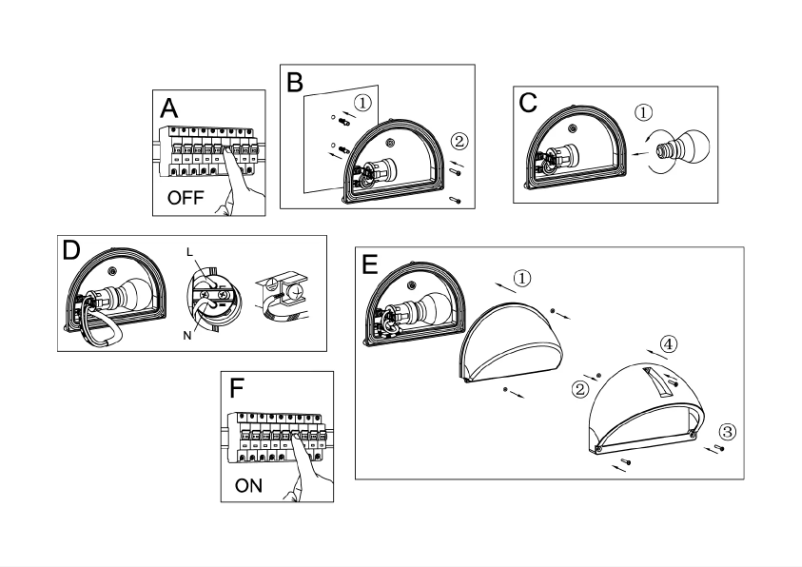 Page 1 de la notice Manuel utilisateur Eglo Onja