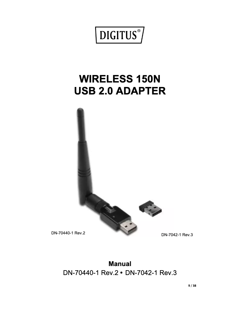 Page n°1 - Manuel utilisateur Digitus DN-7042-1