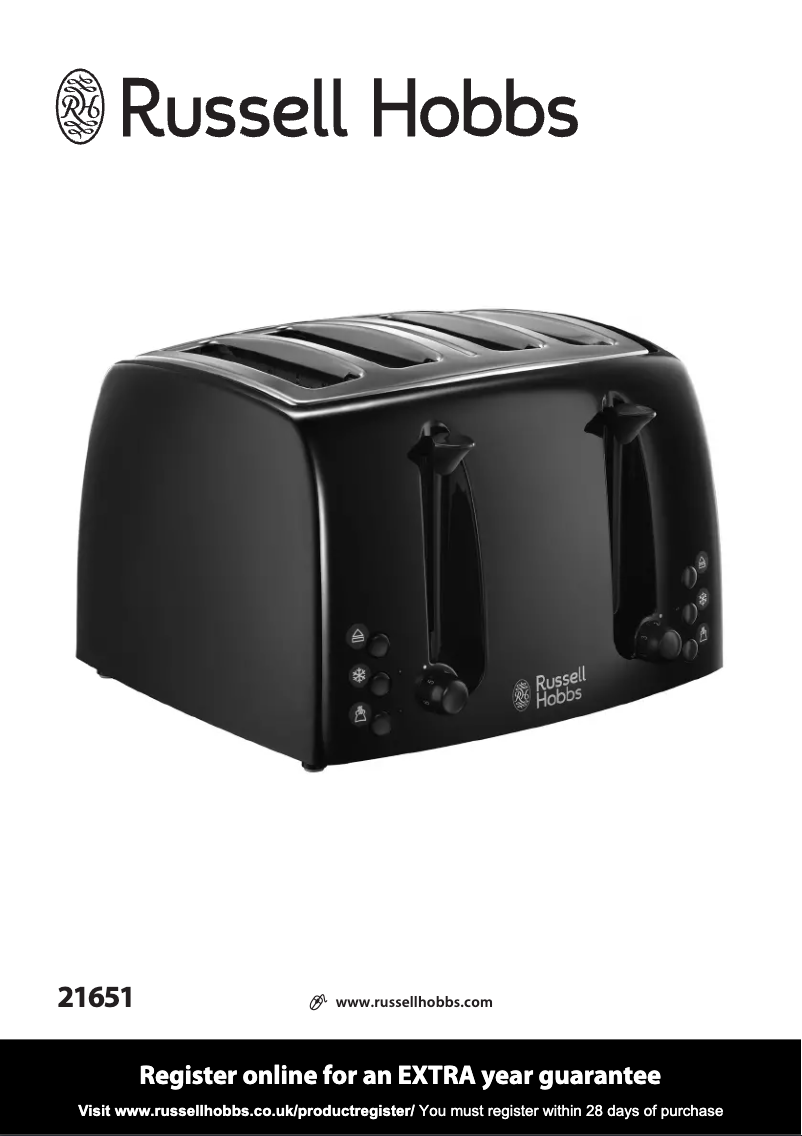 Page 1 de la notice Manuel utilisateur Russell Hobbs 21654