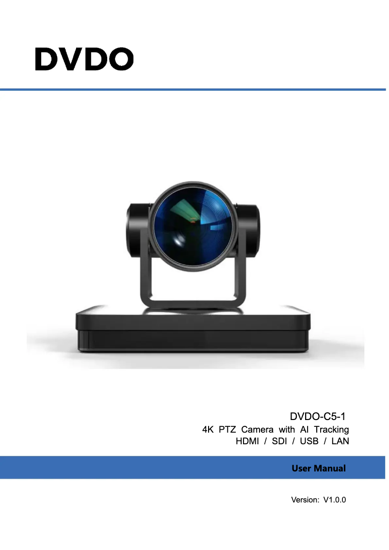 Image de la première page du manuel de l'appareil DVDO-C5-1-W