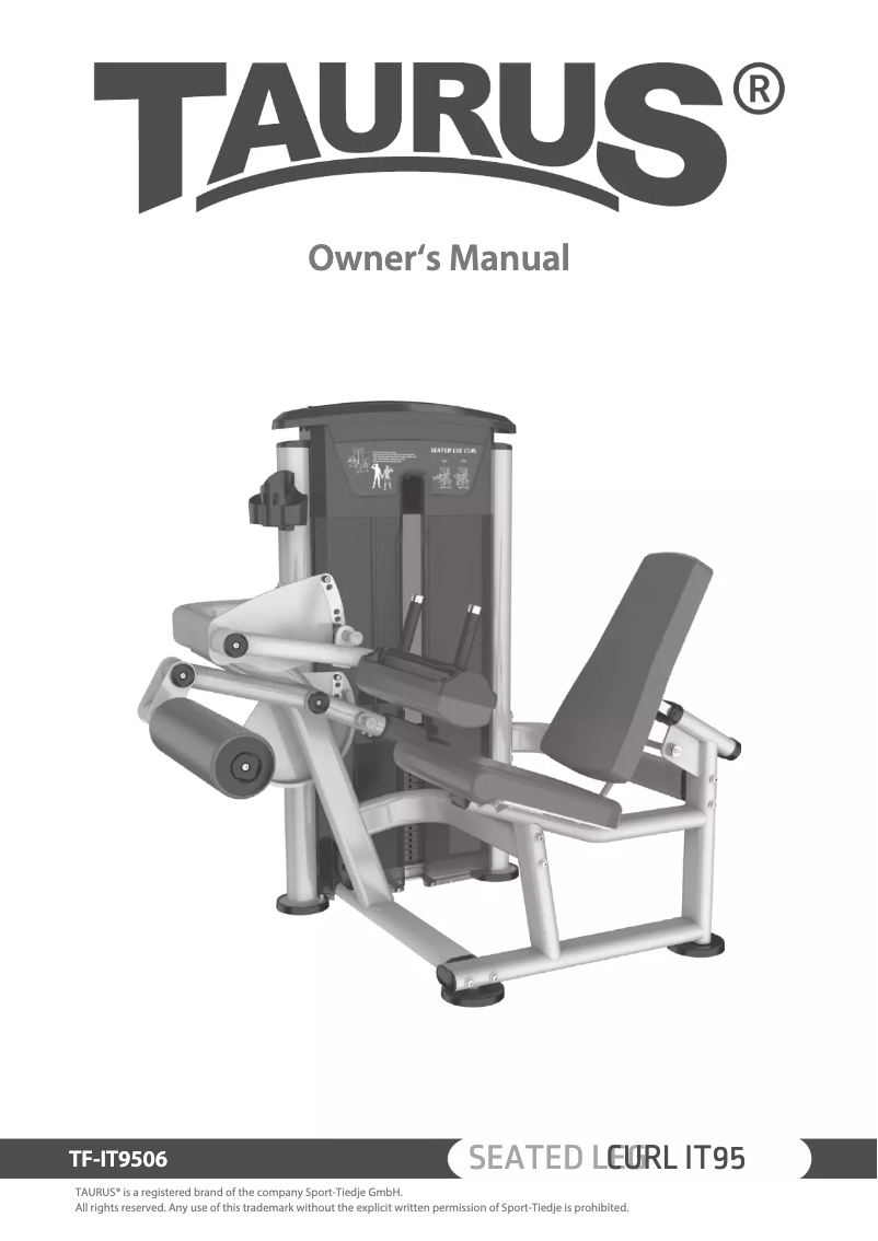 Page 1 de la notice Manuel utilisateur Taurus Seated Leg Curl IT95