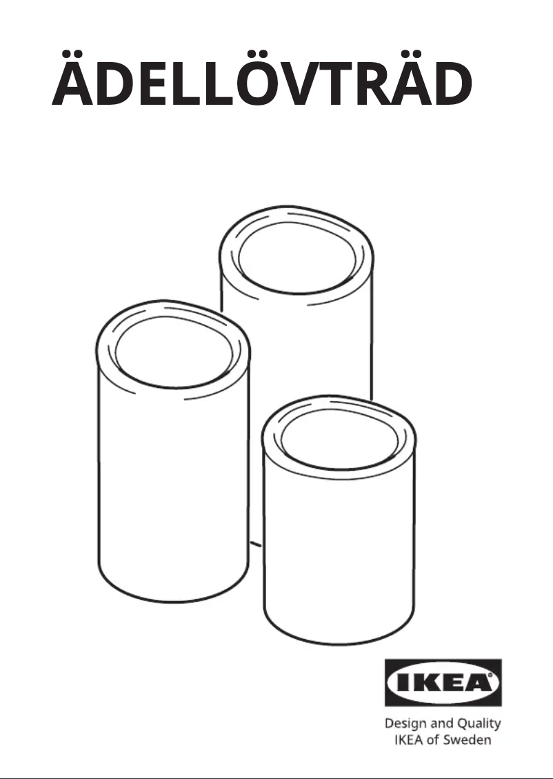 Página 1 del manual Manual de usuario Ikea ÄDELLÖVTRÄD 605.204.51