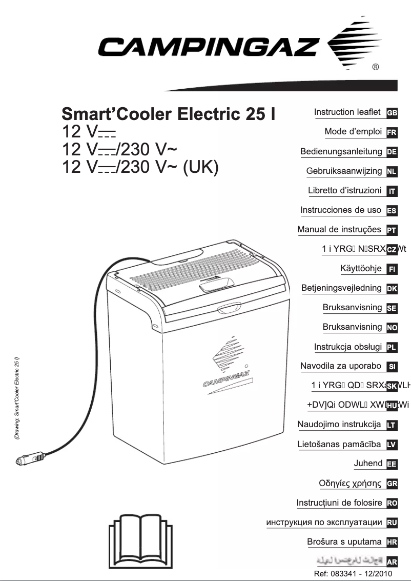 Page n°1 - Manuel utilisateur Campingaz SmartCooler Electric 25L