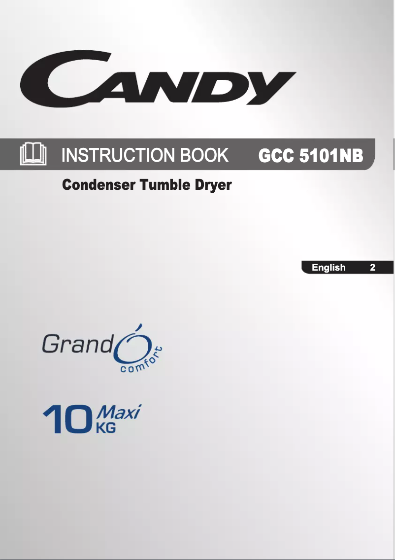 Page n°1 - Manuel utilisateur Candy GCC 5101NB