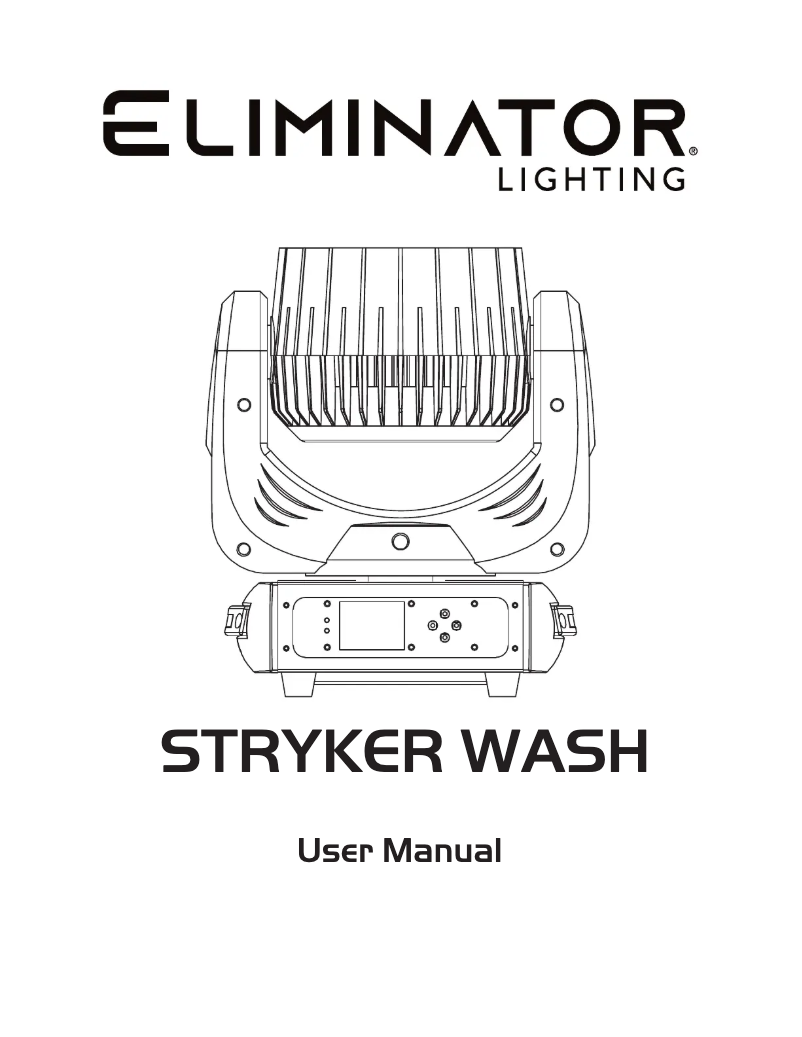 Page n°1 - Manuel utilisateur Eliminator Lighting STRYKER WASH