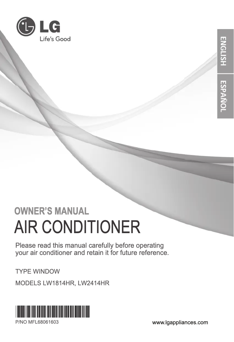 Página 1 del manual Manual de usuario LG LW1814HR