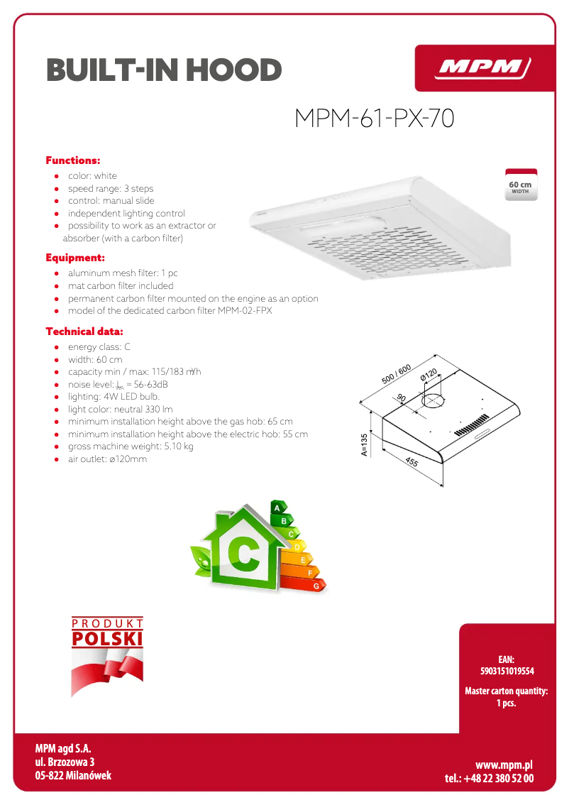 Image de la première page du manuel de l'appareil MPM-61-PX-70