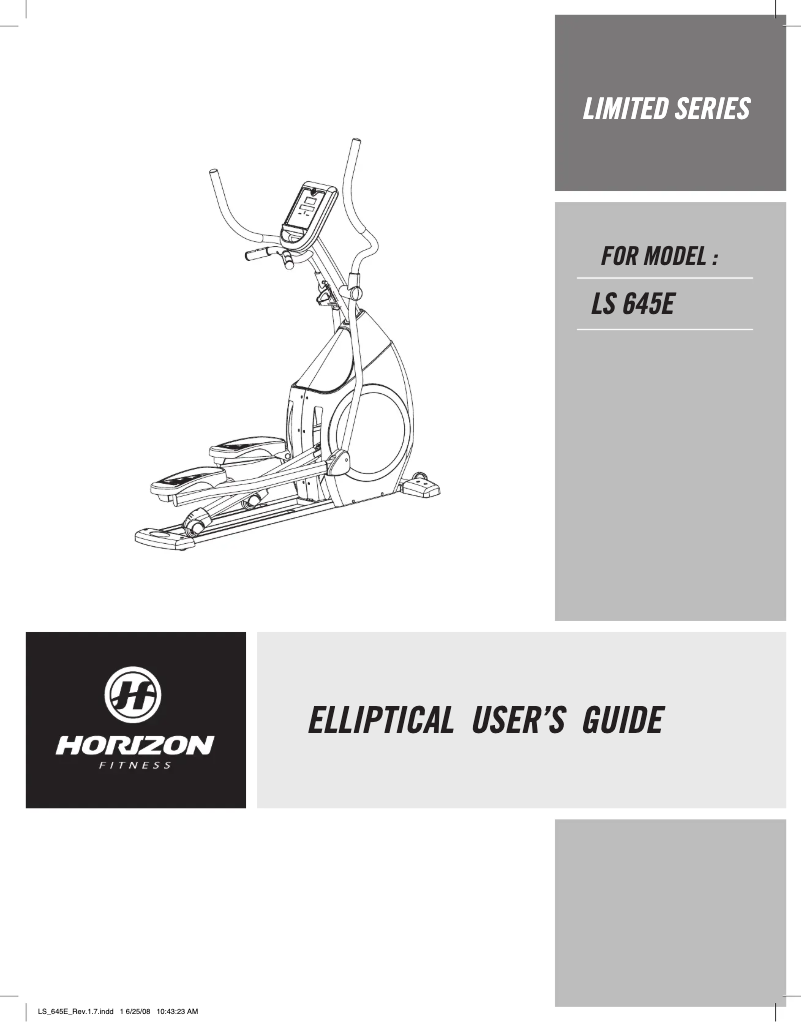 Image de la première page du manuel de l'appareil LS 645E