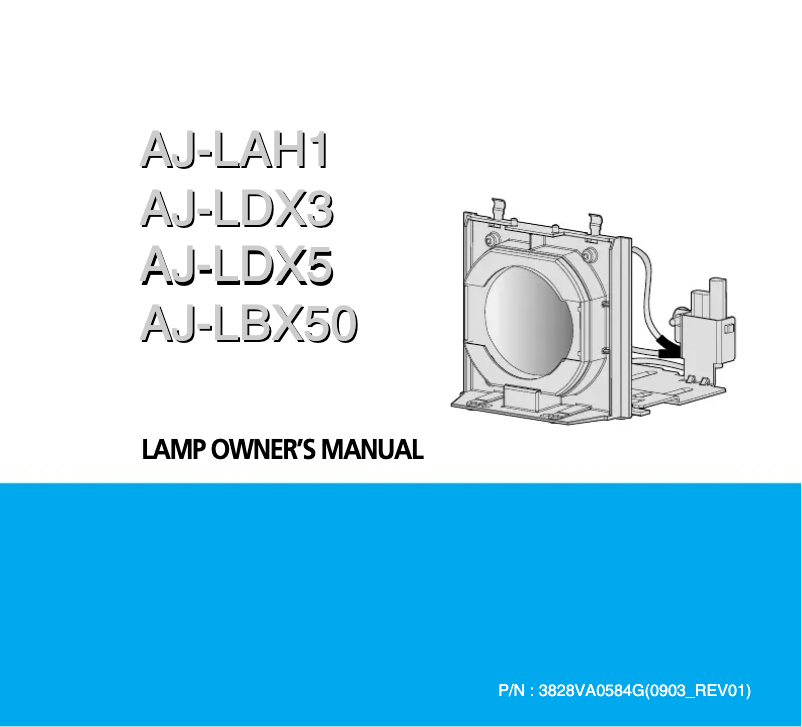 Image de la première page du manuel de l'appareil AJ-LBX5