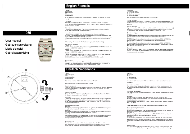 Página 1 del manual Manual de usuario Davis 0551