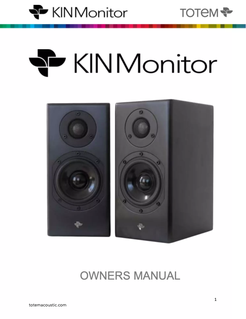 Image de la première page du manuel de l'appareil KIN Monitor