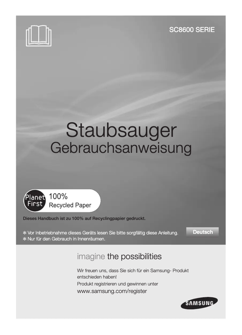 Page 1 de la notice Manuel utilisateur Samsung SC86H0