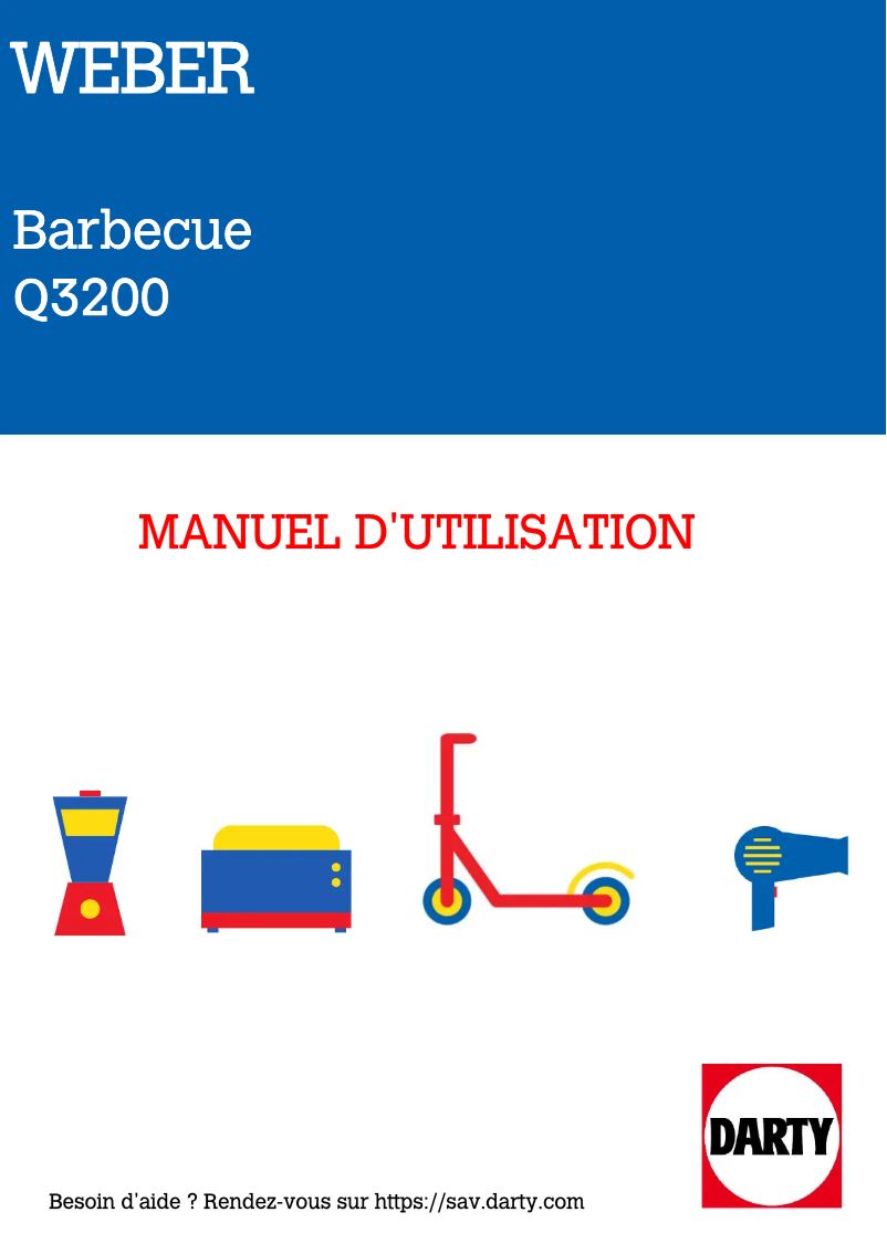 Page n°1 - Manuel utilisateur Weber Q 3200