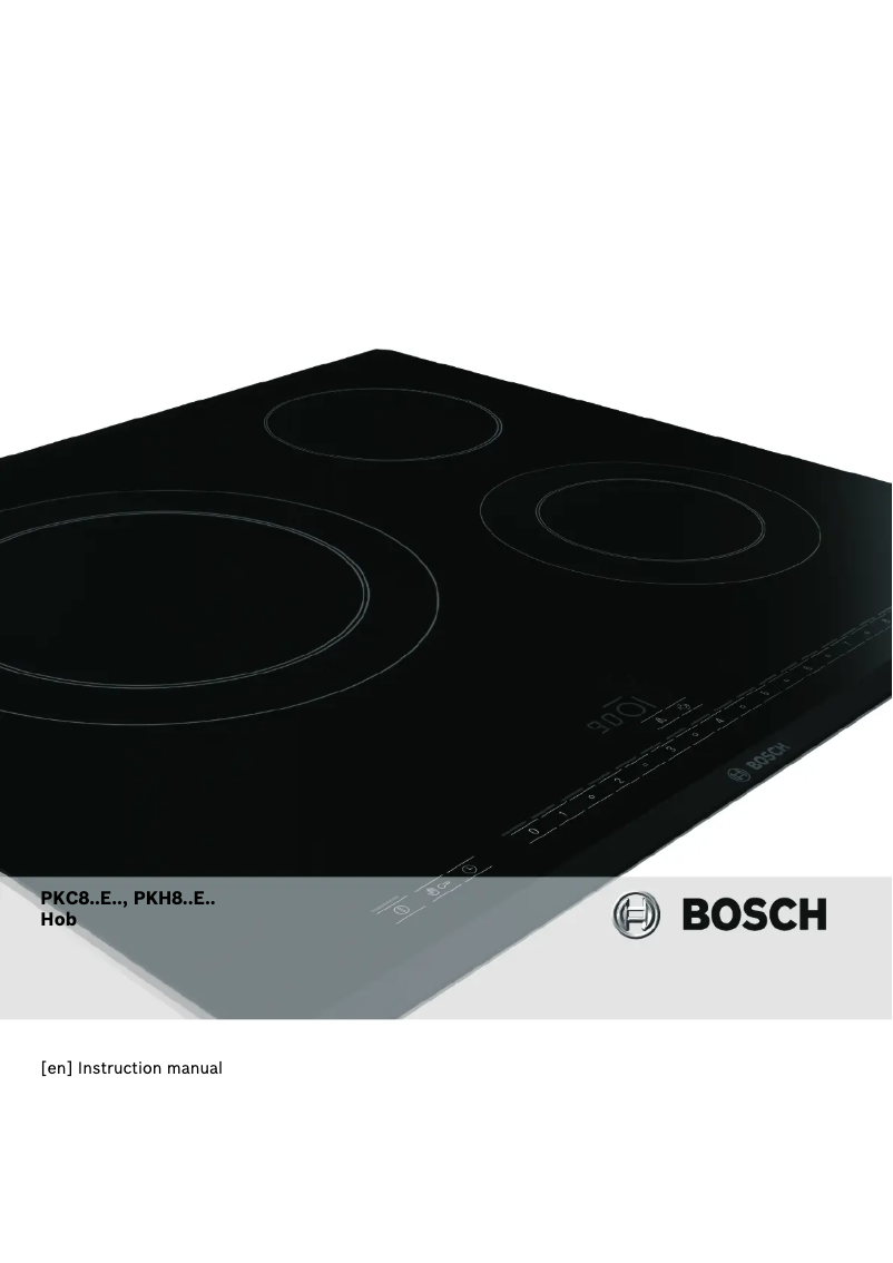 Page 1 de la notice Manuel utilisateur Bosch PKC845E14
