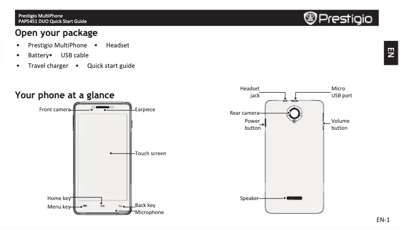 Image de la première page du manuel de l'appareil MultiPhone 5451 Duo