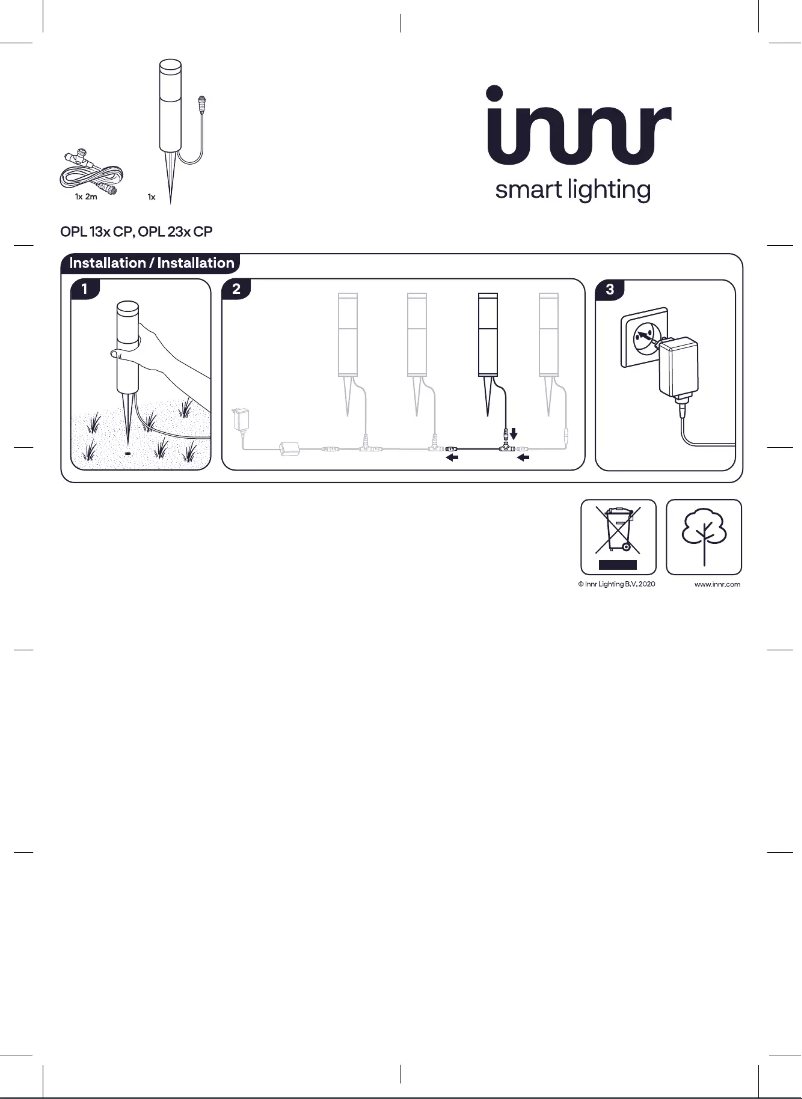 Page n°1 - Manuel utilisateur Innr OPL 130 CP
