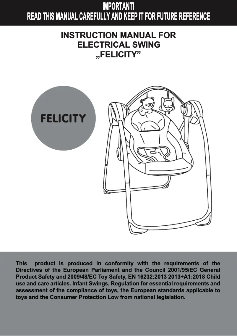 Page n°1 - Manuel utilisateur Chipolino Felicity