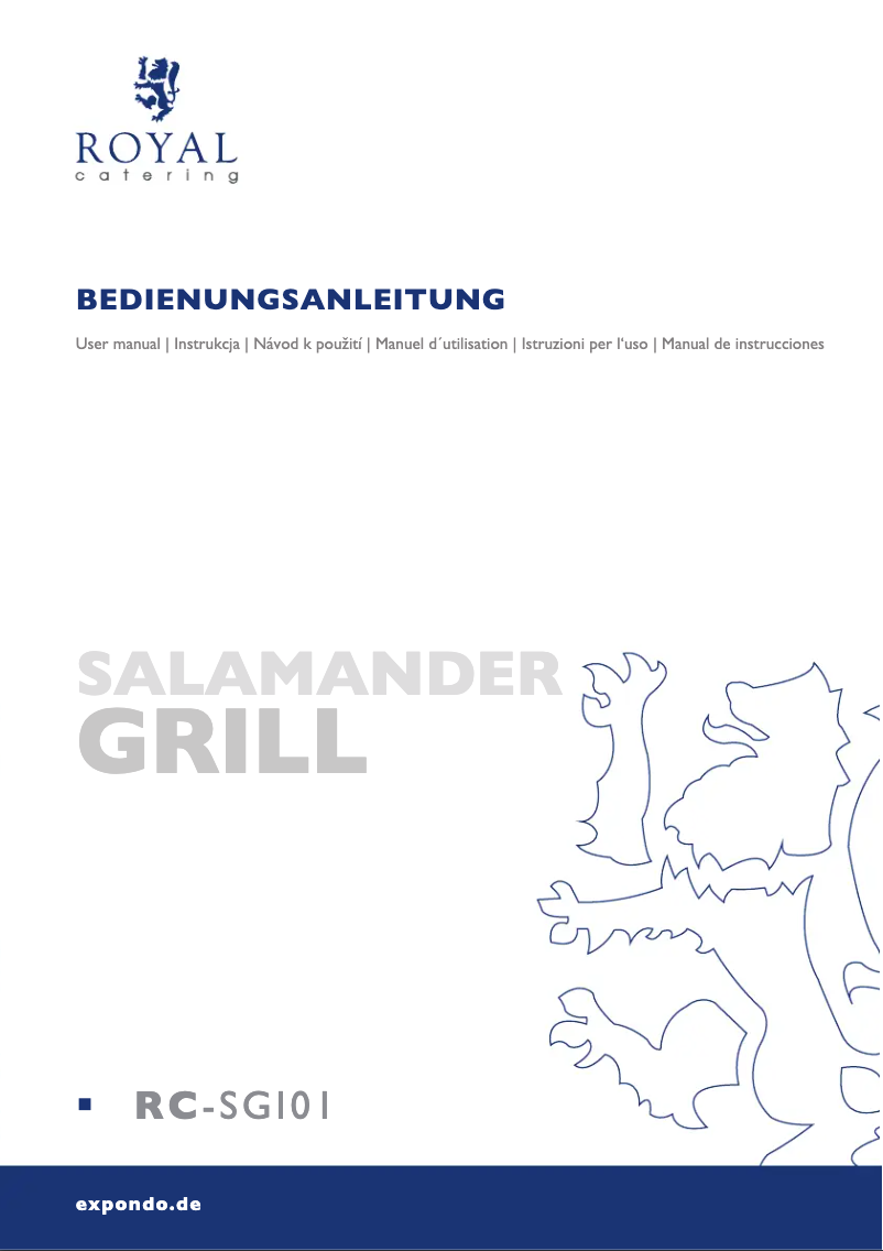 Page 1 de la notice Manuel utilisateur Royal Catering RC-SGI01