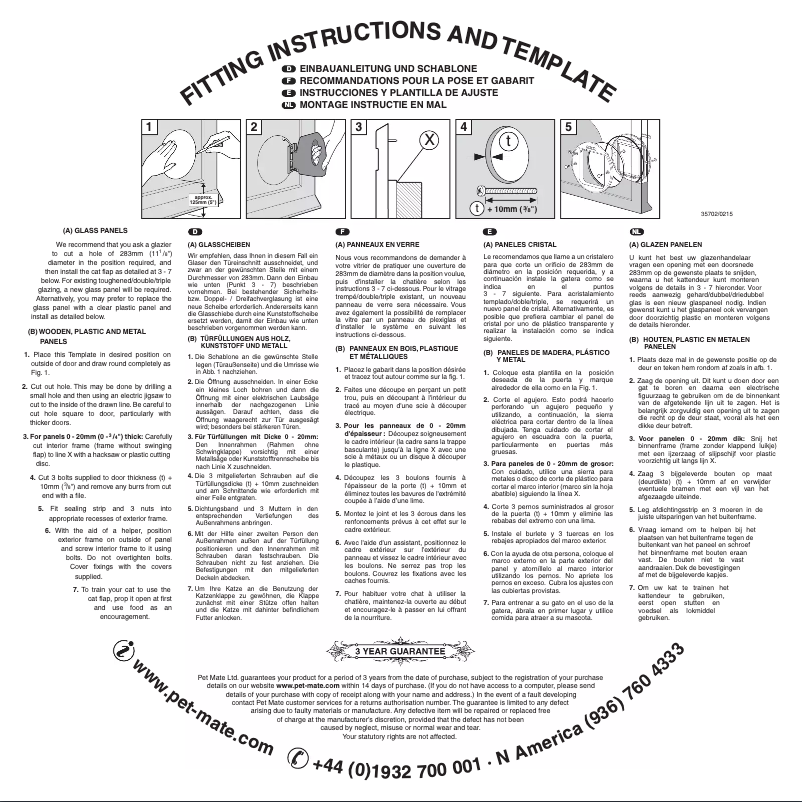 Page 1 de la notice Manuel utilisateur Cat Mate 357W Large